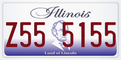 IL license plate Z555155