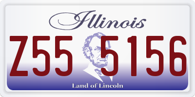IL license plate Z555156