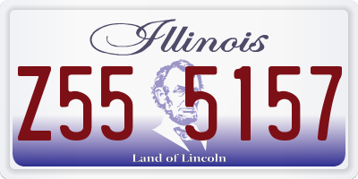 IL license plate Z555157