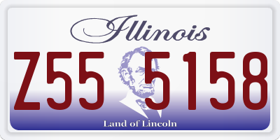 IL license plate Z555158