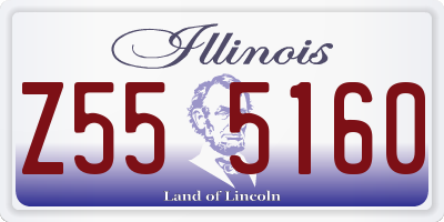IL license plate Z555160