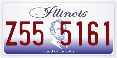 IL license plate Z555161
