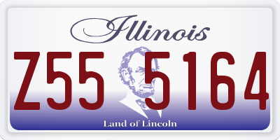 IL license plate Z555164