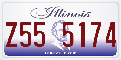 IL license plate Z555174