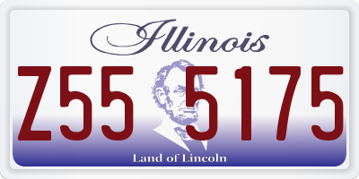 IL license plate Z555175