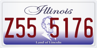 IL license plate Z555176