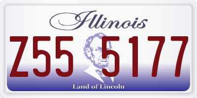 IL license plate Z555177