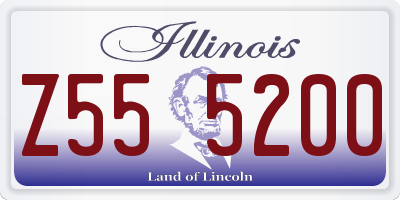 IL license plate Z555200