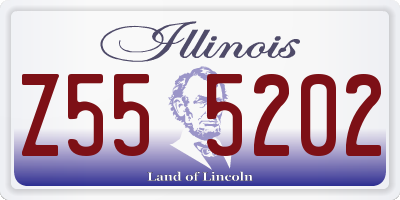 IL license plate Z555202