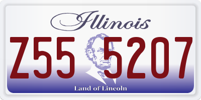 IL license plate Z555207