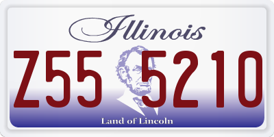 IL license plate Z555210
