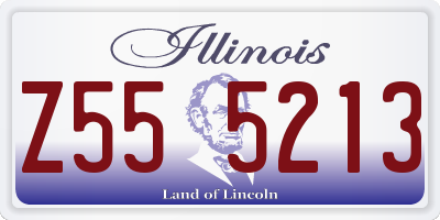 IL license plate Z555213
