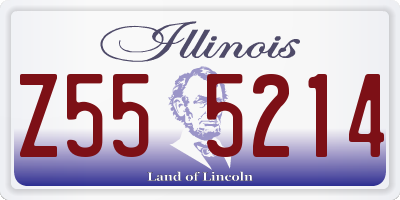IL license plate Z555214