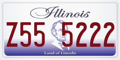 IL license plate Z555222