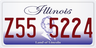 IL license plate Z555224
