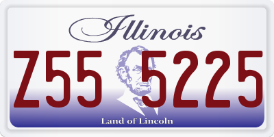 IL license plate Z555225
