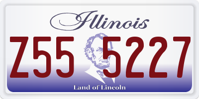 IL license plate Z555227