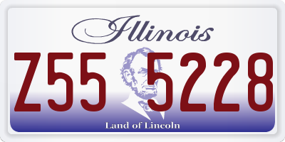 IL license plate Z555228