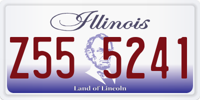 IL license plate Z555241
