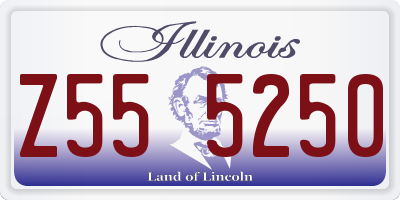 IL license plate Z555250