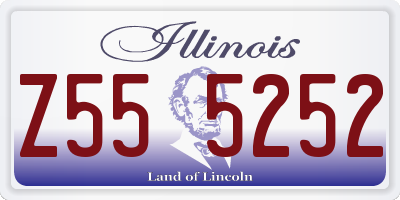 IL license plate Z555252