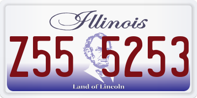IL license plate Z555253