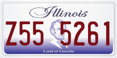 IL license plate Z555261