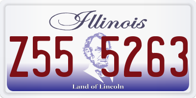 IL license plate Z555263