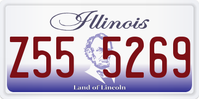 IL license plate Z555269