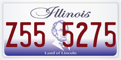 IL license plate Z555275