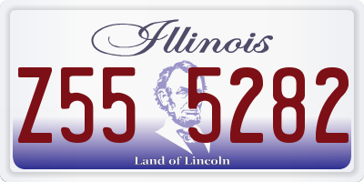 IL license plate Z555282