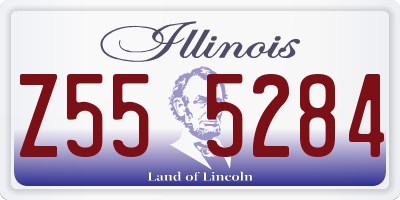 IL license plate Z555284