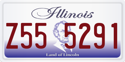IL license plate Z555291