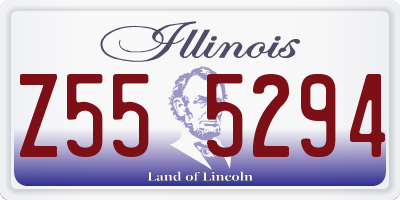 IL license plate Z555294