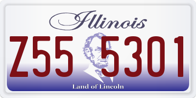 IL license plate Z555301