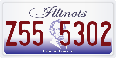 IL license plate Z555302