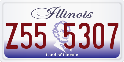 IL license plate Z555307