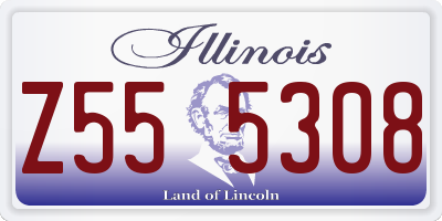 IL license plate Z555308