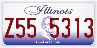 IL license plate Z555313