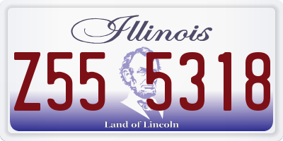 IL license plate Z555318