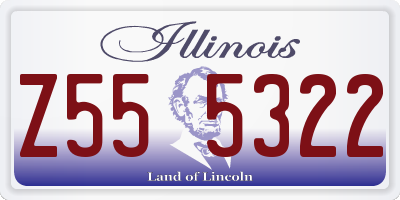 IL license plate Z555322