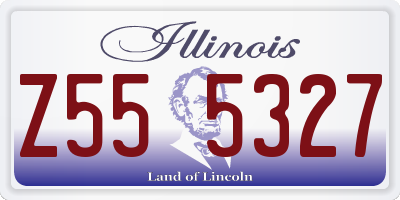 IL license plate Z555327