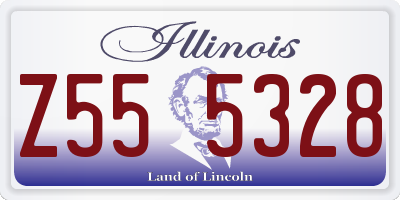 IL license plate Z555328