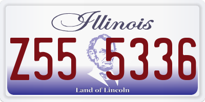 IL license plate Z555336