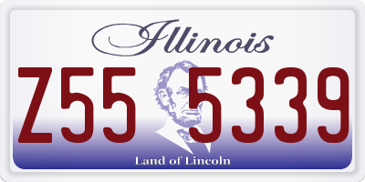 IL license plate Z555339