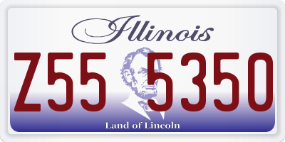 IL license plate Z555350