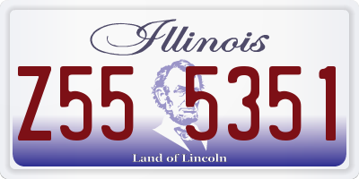 IL license plate Z555351