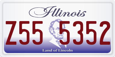 IL license plate Z555352