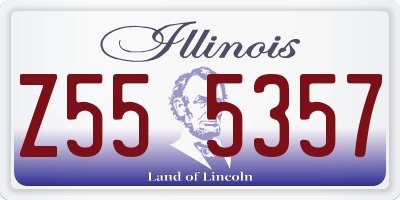 IL license plate Z555357