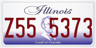 IL license plate Z555373